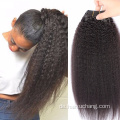 Großhandel Nagelhaut ausgerichtet Yaki Straight Human Hair Bündel Brasilianer Rohes jungfräuliche Haarbündel für schwarze Frauen